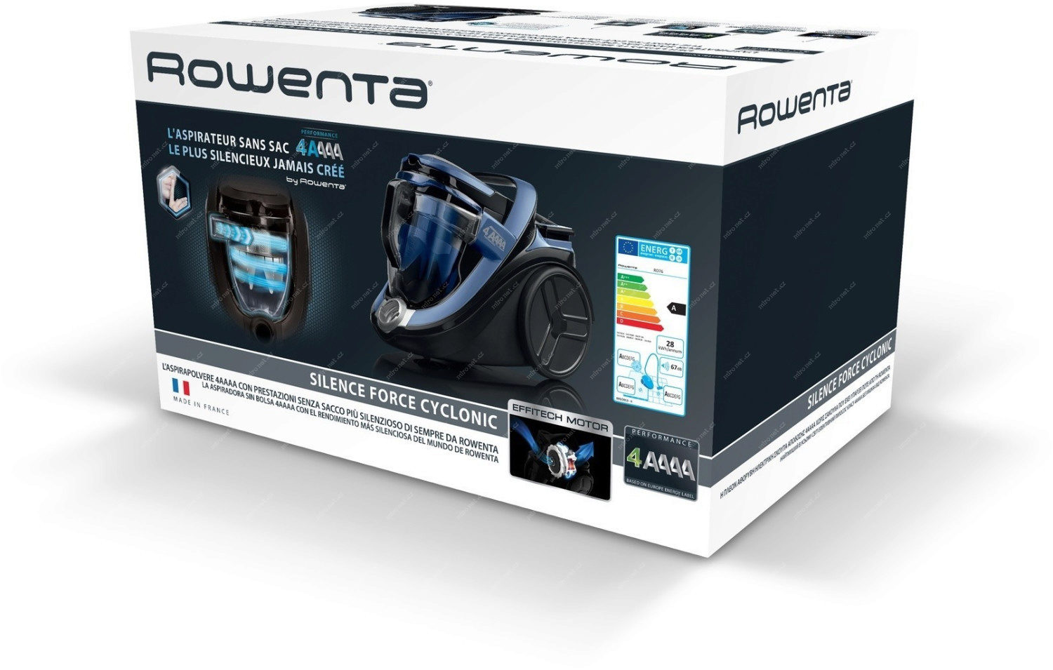 Rowenta RO7611EA Silence Force Cyclonic 4A modr bezs kov vys